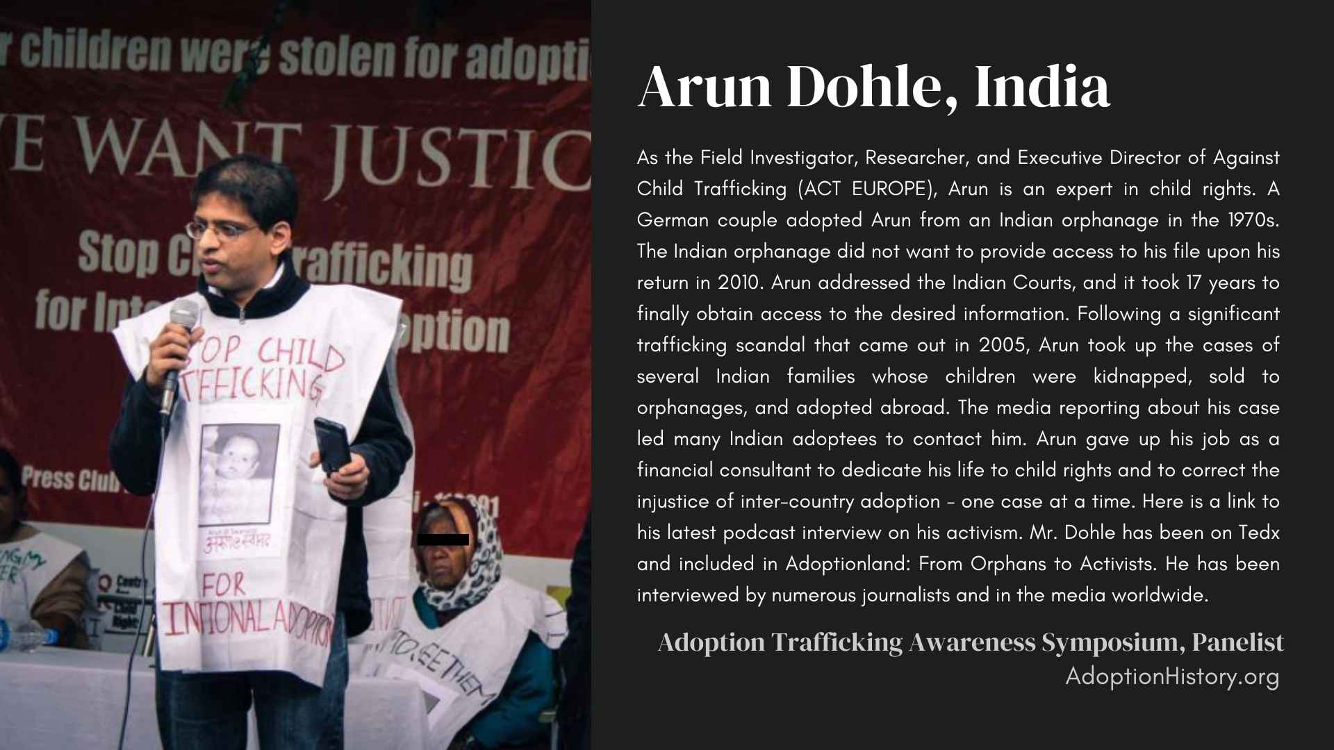 Adoption Truth and Transparency Worldwide Information Network - Arun Dohle